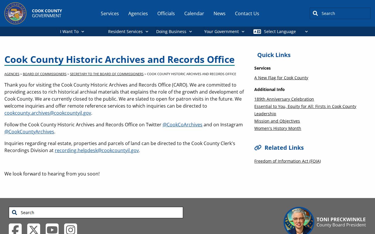 Buffalo Grove city directory Cook County historic archives